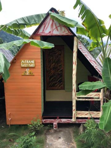 Beach Shack Chalet - Garden View Aframe Small Unit Kampong Juara Exteriör bild